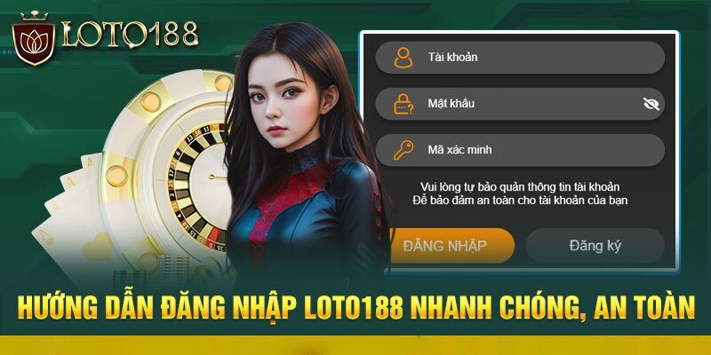 Biểu mẫu đăng nhập tài khoản tại Loto188